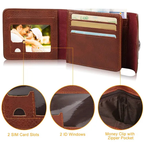 Men's Wallet PU Leather Bifold Purse