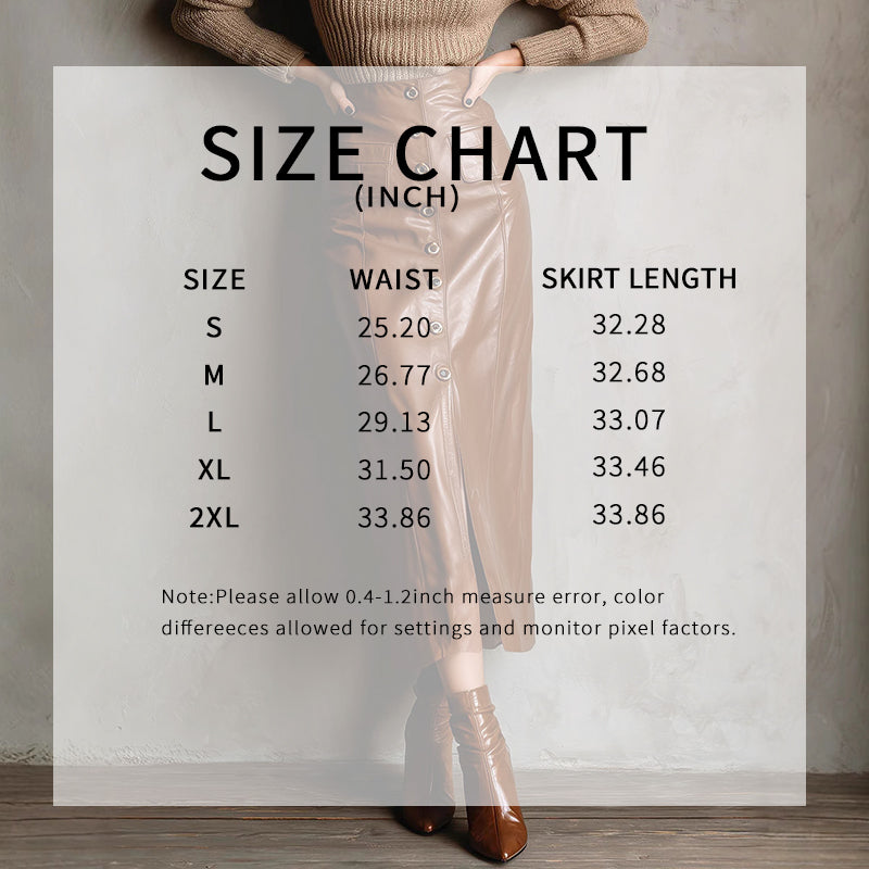 Women's Faux Leather Bodycon Skirt