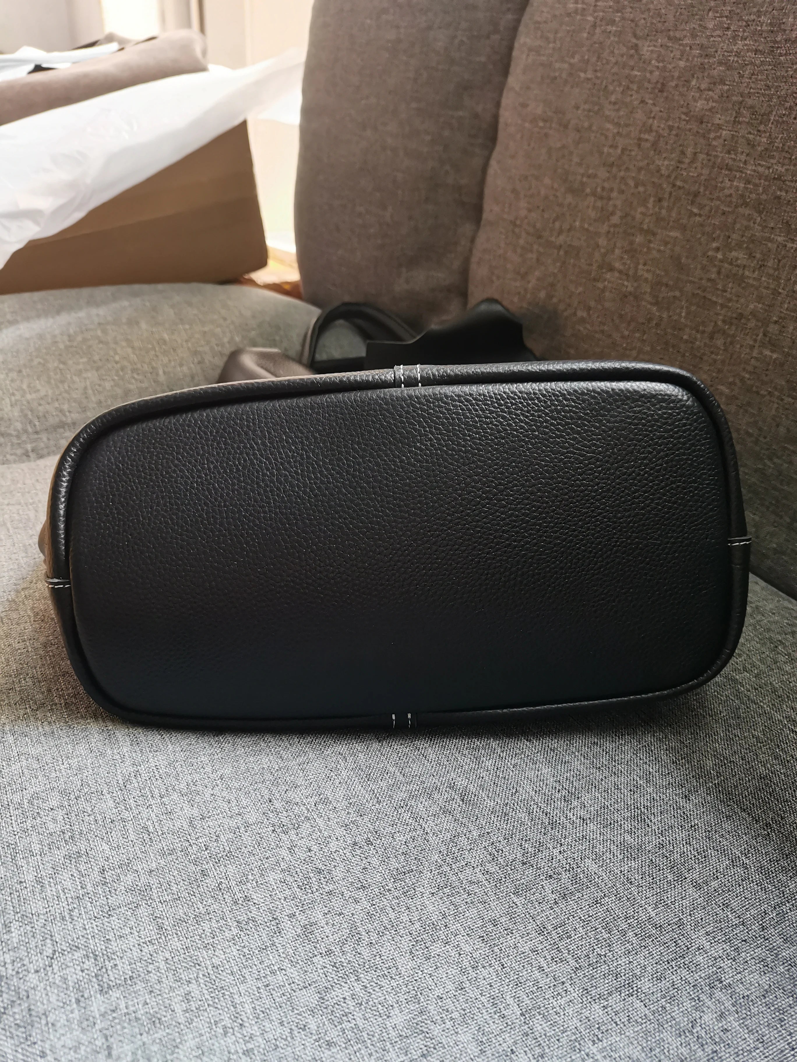 Ladies Soft Cowhide Tote Shoulder Handbag